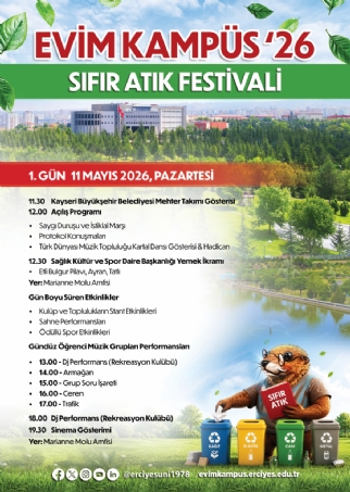 Evim Kampüs'26 Sıfır Atık Festivali 1. Gün 11 Mayıs 2026